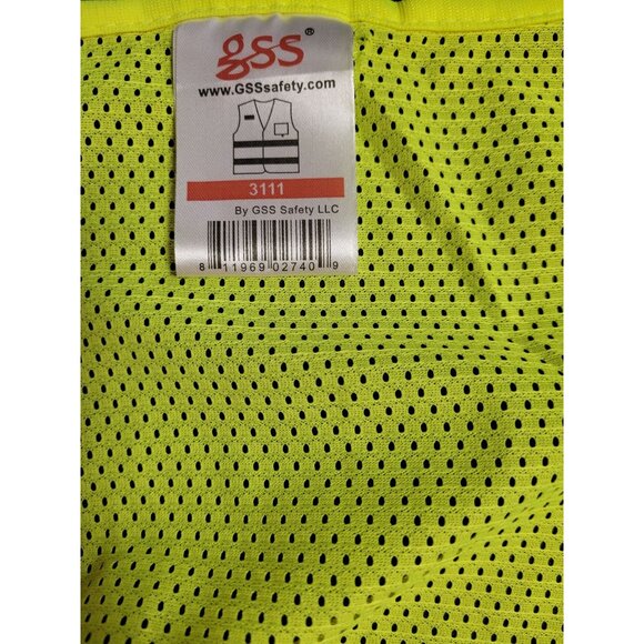 GSS Safety 3111 Non-ANSI Multi-Usage Utility Vest - Lime/Yellow - Picture 5 of 5